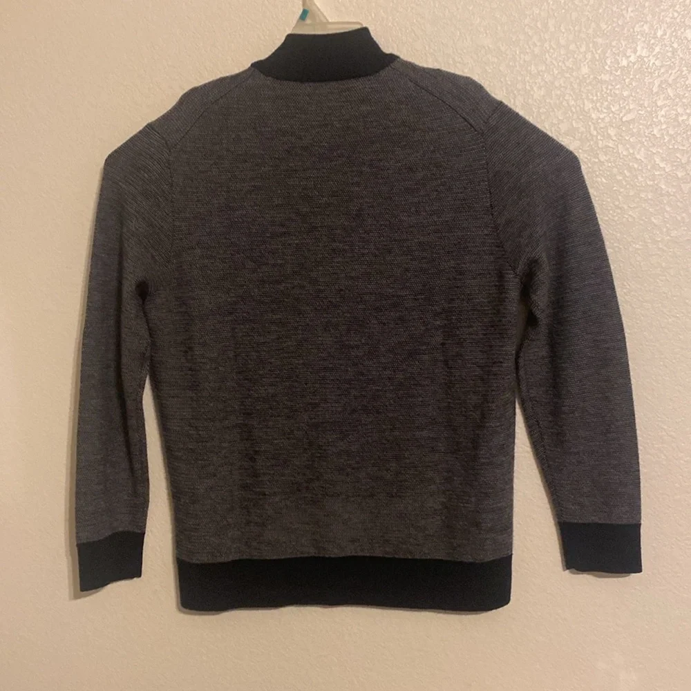 UNTUCKit Men's Charcoal Zip-Up Sweater